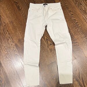 Men's Classic Cream Skinny Jeans